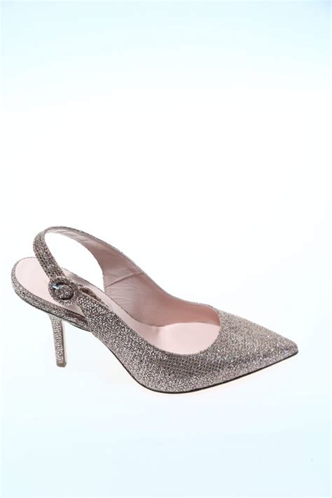 scarpe chanel con punta aperta color cipria eleganti|Albano Chanel Donna Strass Rosa 3229.